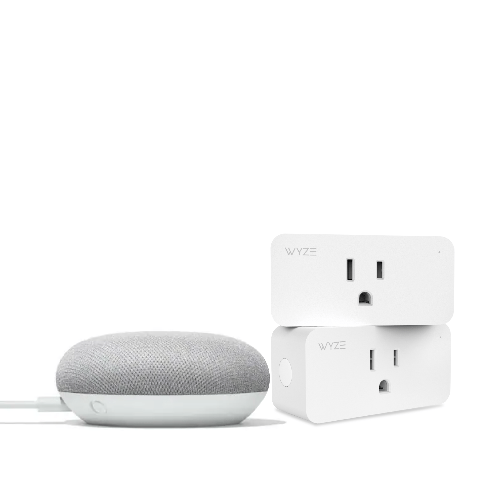 Alternative view of Google Nest Mini + Wyze Bundles