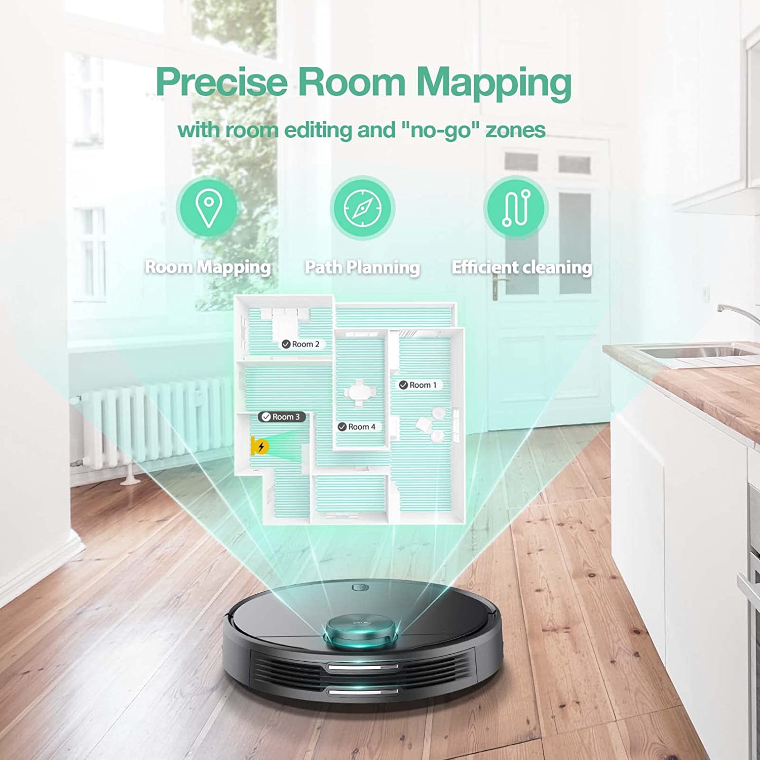 Alternative view of Wyze Robot Vacuum