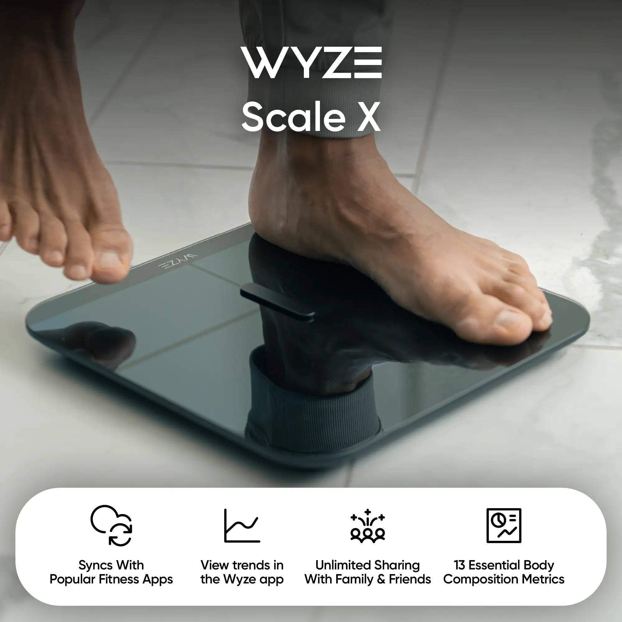 Alternative view of Wyze Scale X