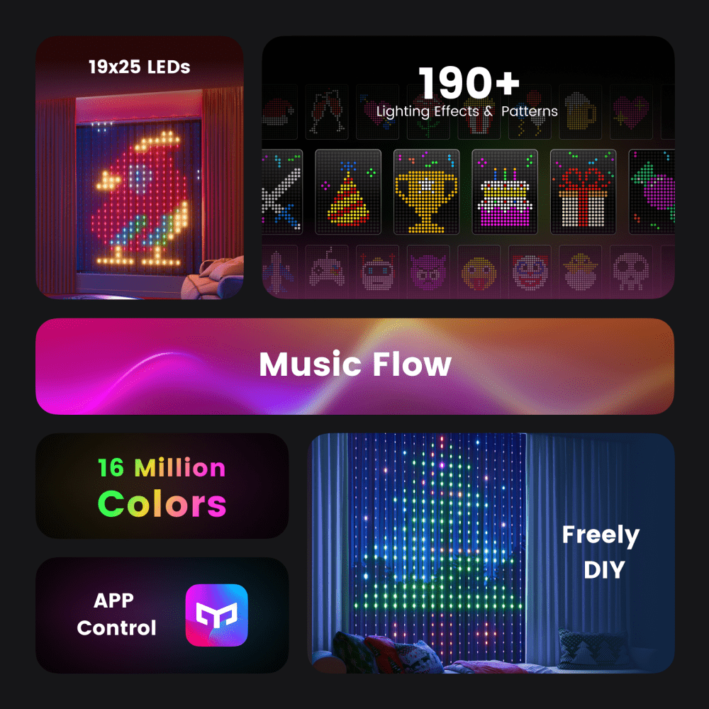 Alternative view of Yeelight Curtain Lights